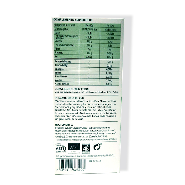 PRANAROM AROMAFORCE  JARABE VIAS RESPIRATORIAS +3 AÑOS (150ml)