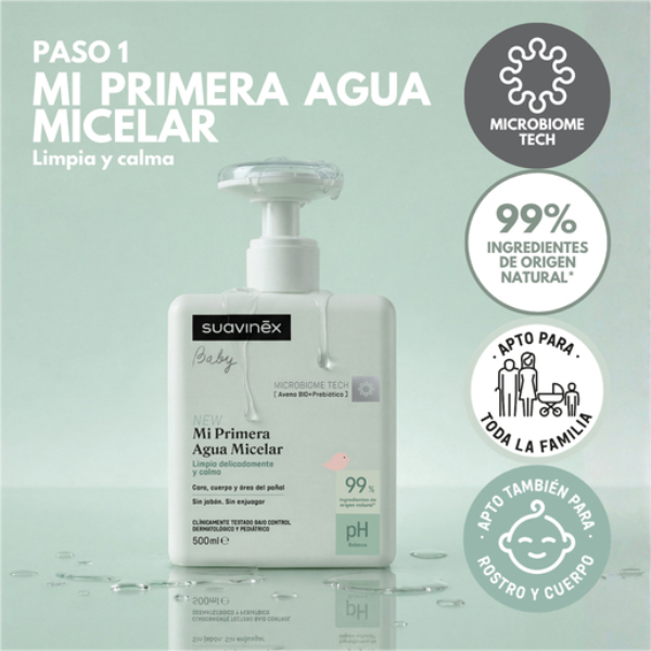 SUAVINEX BABY MI PRIMERA AGUA MICELAR (500ML)