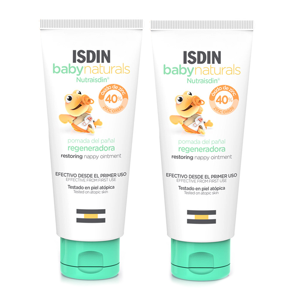 ISDIN DUO BABYNATURALS CREMA PAÑAL REGENERADORA ZN40 (2 UNIDADES X 100ML)	