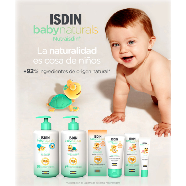 NutraISDIN Baby Naturals Loción Hidratante Corporal para Bebé con Un 96% de  Ingredientes de Origen Natural, 200 Mililitros : : Bebé