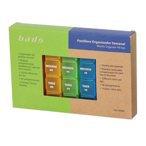 BADS PASTILLERO ORGANIZADOR SEMANAL