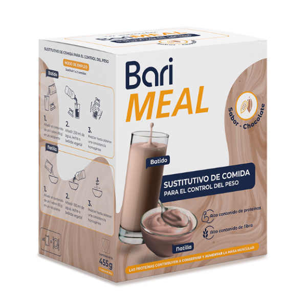 BARIATRICLINE BARIMEAL BATIDOS SUSTITUTIVOS DE CHOCOLATE (7 SOBRES X 65G)
