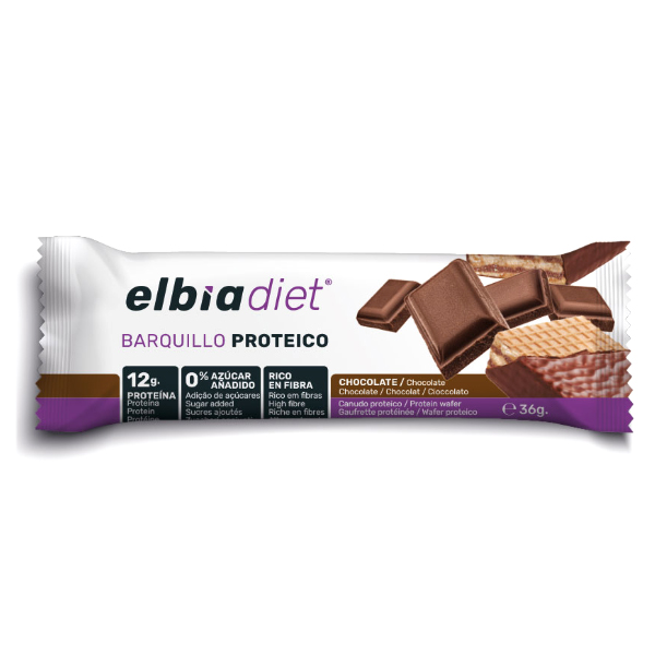 ELBIA BARQUILLO PROTEICO CHOCOLATE (36G x 24 UNIDADES)