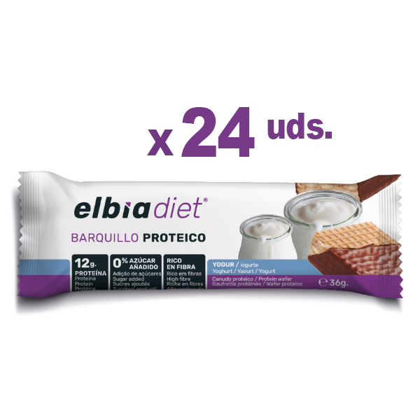 ELBIA BARQUILLO PROTEICO YOGUR (36G x 24 UNIDADES)