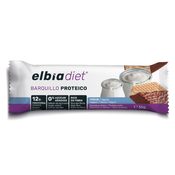 ELBIA BARQUILLO PROTEICO YOGUR (36G x 24 UNIDADES)