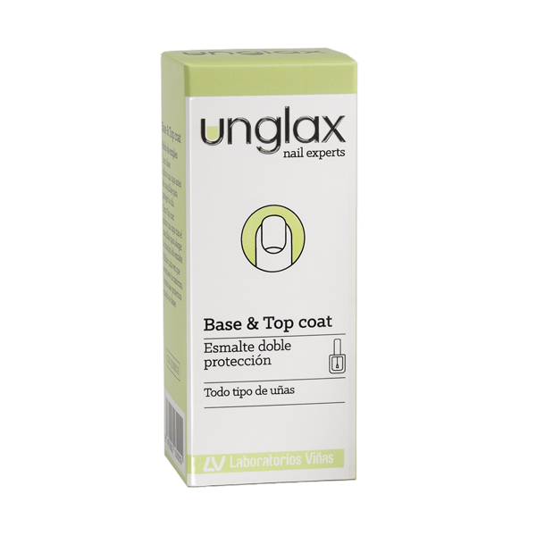 UNGLAX BASE & TOP COAT ESMALTE PROTECTOR (ENVASE 10ML) NOVEDAD!