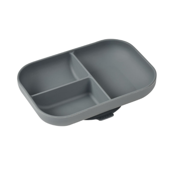 SUAVINEX BEABA PLATO DIVIDIDO SILICONA GRIS 4+