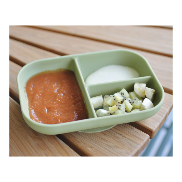 SUAVINEX BEABA PLATO DIVIDIDO SILICONA VERDE 4+