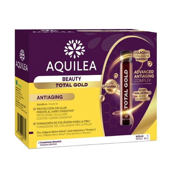 AQUILEA BEAUTY TOTAL GOLD (14 AMPOLLAS) NOVEDAD!