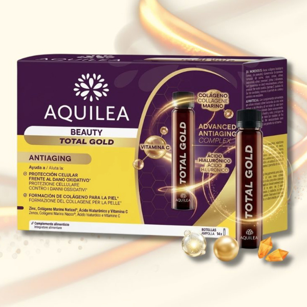 AQUILEA BEAUTY TOTAL GOLD (14 AMPOLLAS) NOVEDAD!