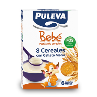 Bebé 8 Cereales con Galleta María 6M (500g)