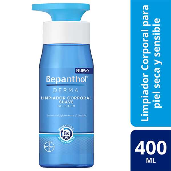 BAYER BEPANTHOL DERMA LIMPIADOR CORPORAL SUAVE GEL DIARIO (400ml)	