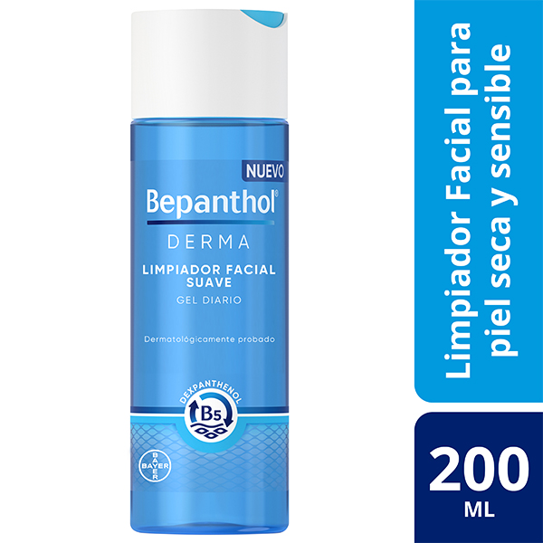 BAYER BEPANTHOL DERMA LIMPIADOR FACIAL SUAVE GEL DIARIO (200ML)		