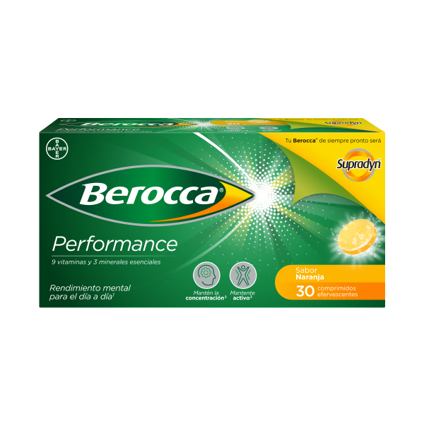 BAYER Berocca Performance Naranja (30comp. efervescentes)