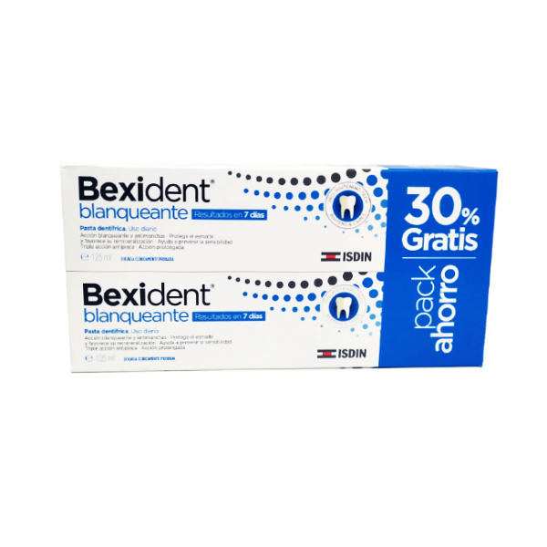 BEXIDENT PASTA DENTAL BLANQUEANTE (2 UNIDADES X 125ml)