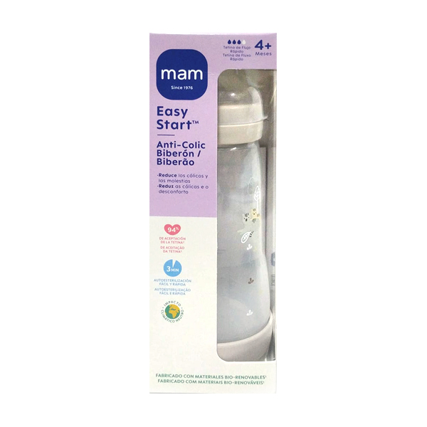 MAM BABY BIBERON ANTI-COLIC EASY-START MATE +4M NEUTRO (320ML)