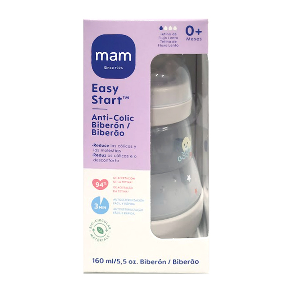 MAM BABY BIBERON ANTICOLICO EASY START +0M NEUTRO (160ML)