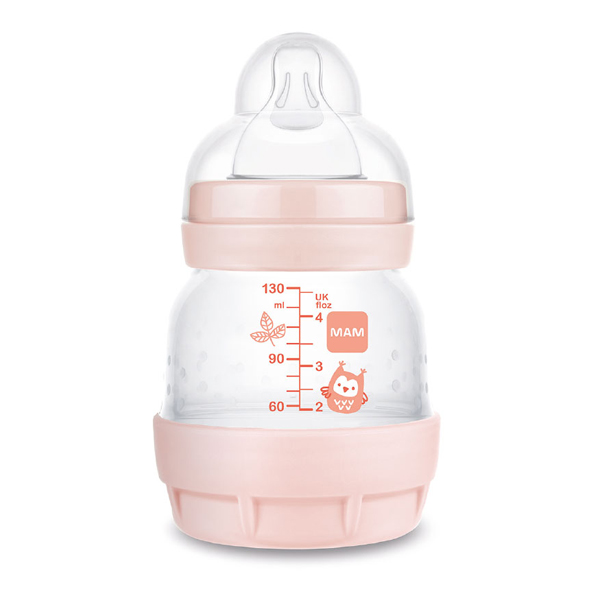 MAM BABY BIBERÓN EASY START ANTI-COLIC +0M ROSA (160ML)