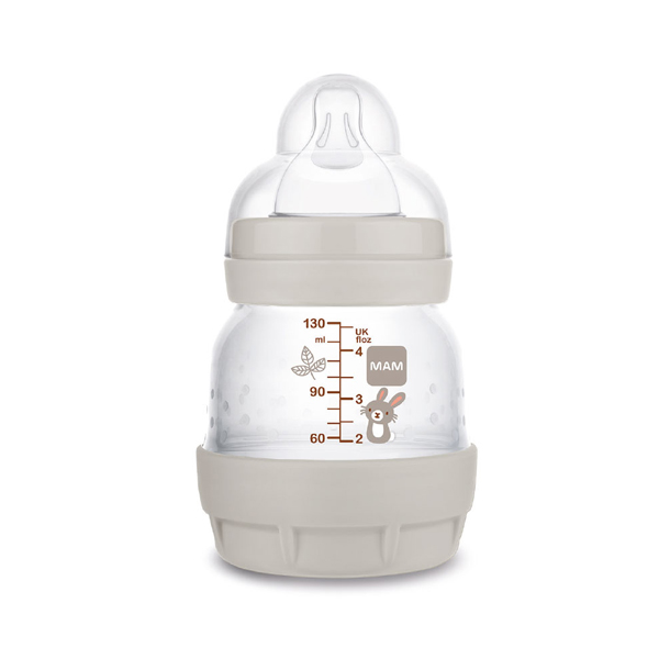MAM BABY BIBERÓN EASY START ANTI-COLIC +0M GRIS (130ML)