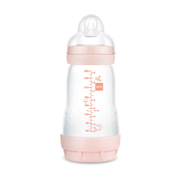 MAM BABY BIBERÓN EASY START ANTI-COLIC ROSA +2M (320ML)