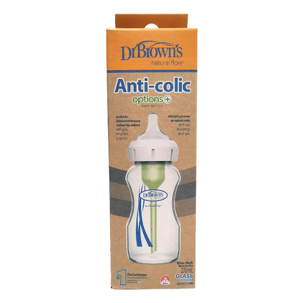 DR. BROWN´S BIBERON OPTIONS PLUS CRISTAL BOCA ANCHA (270ml)