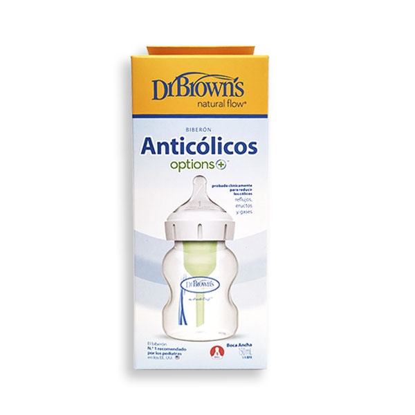 DR. BROWN´S BIBERÓN OPTIONS+ BOCA ANCHA (150ml)