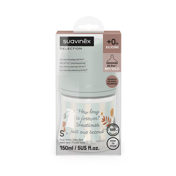 SUAVINEX BIBERON SX PRO POLIAMIDA WONDERLAND SILICONA TETINA T.S (150ml) 