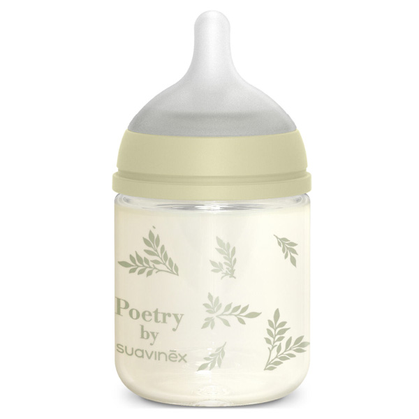 SUAVINEX BIBERON VIDRIO TETINA SX PRO SILICONA POETRY (120ML)