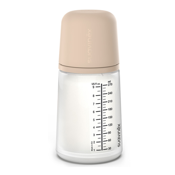 SUAVINEX BIBERÓN ZERO.ZERO FLUJO M +3M COLOR LIGHT (270ML)