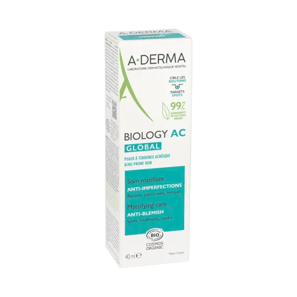 A-DERMA BIOLOGY AC GLOBAL CUIDADO MATIFICANTE ANTI-IMPERFECCIONES (40ml)
