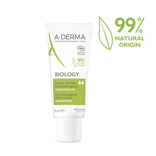 A-DERMA BIOLOGY CREMA HIDRATANTE ENRIQUECIDA (40ML)