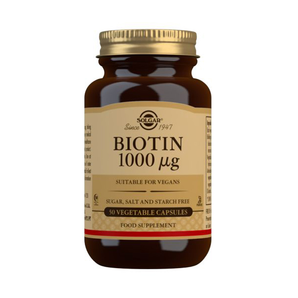 SOLGAR BIOTINA 1000mcg (50 Cap.Vegetales)