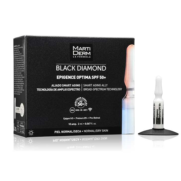 MARTIDERM BLACK DIAMOND EPIGENCE OPTIMA SPF 50+ (10 AMPOLLAS)
