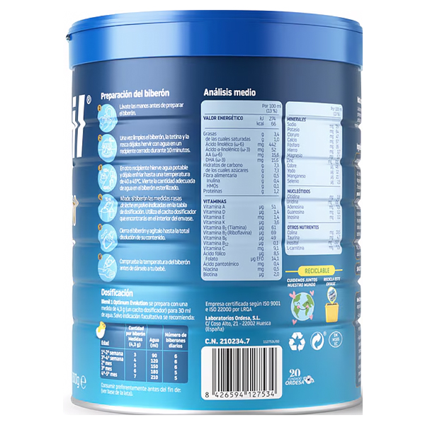 ORDESA BLEMIL OPTIMUM EVOLUTION 1 (800G)