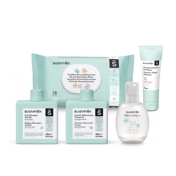 SUAVINEX BOLSO DE PASEO SET COSMETICA BEBE (COLOR GRIS)