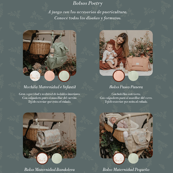 SUAVINEX BOLSO PASEO  PANERA COLECCION POETRY (COLOR PRINT)