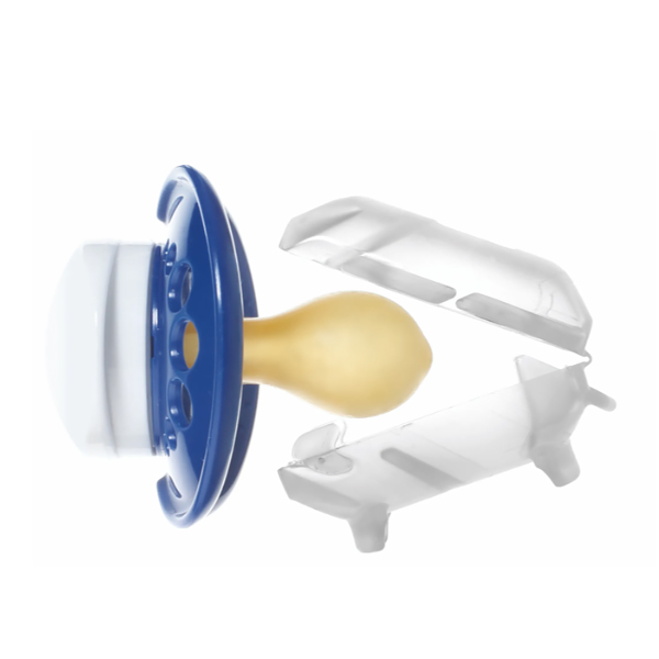 MAM BABY BROCHE CHUPETE Y CUBRETETINA AZUL CLIP IT & COVER (1 UNIDAD)