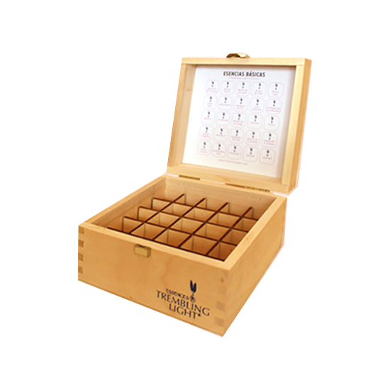 TREMBLING LIGHT CAJAS DE MADERA PARA ESENCIAS BÁSICAS