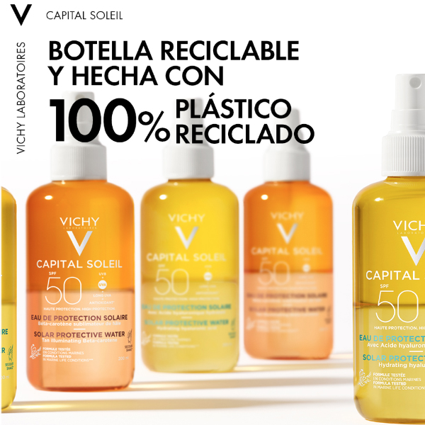 VICHY CAPITAL SOLEIL AGUA DE PROTECCION SOLAR SPF 50+ SPRAY  (200ML)