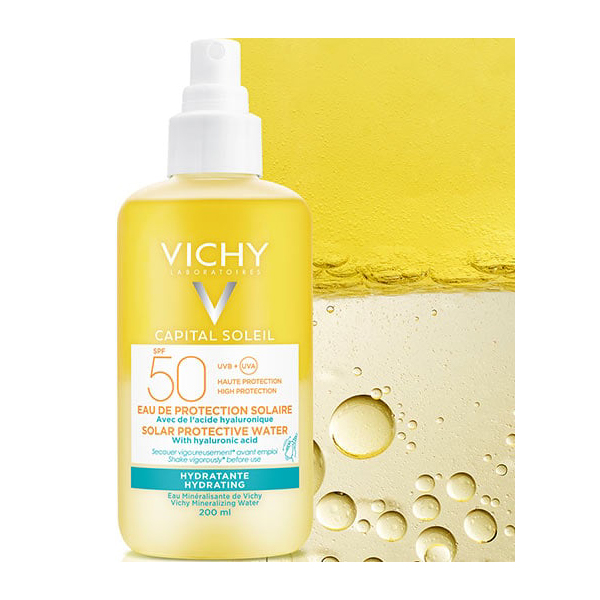 VICHY CAPITAL SOLEIL AGUA HIDRATANTE  SPF50+ (200ml)