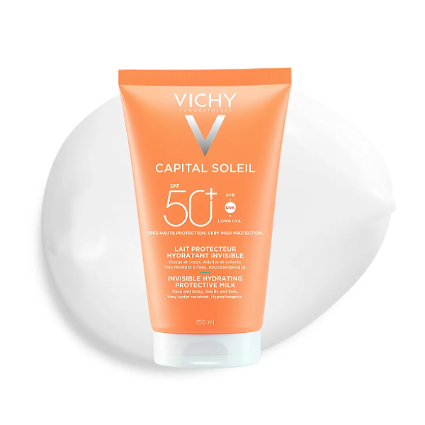 VICHY CAPITAL SOLEIL LECHE HIDRATANTE INVISIBLE PROTECTORA SPF50 (150ML)