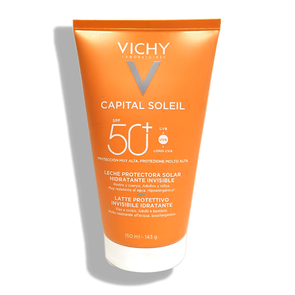 VICHY CAPITAL SOLEIL LECHE HIDRATANTE INVISIBLE PROTECTORA SPF50 (150ML)