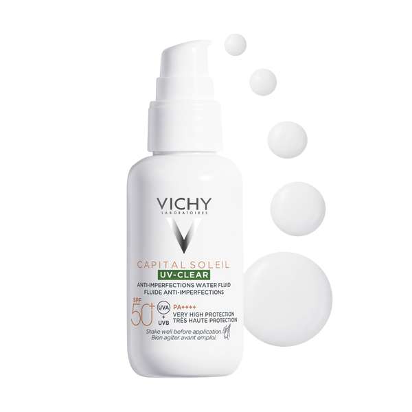 VICHY CAPITAL SOLEIL UV CLEAR FLUIDO FOTOPROTECTOR DIARIO SPF 50+ (40ML)