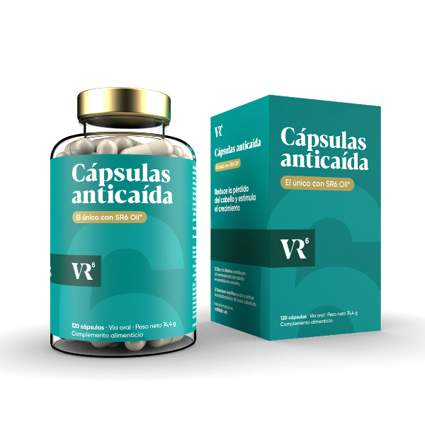 VR6 HAIR CAPSULAS ANTICAIDA (120 UNIDADES)