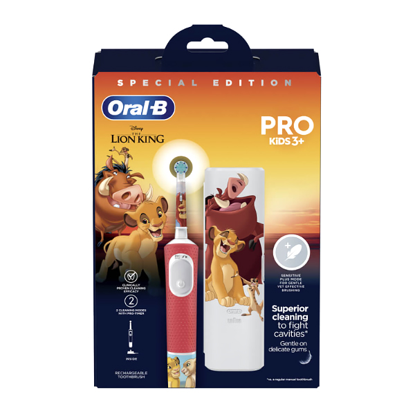 ORAL-B CEPILLO ELÉCTRICO PRO KIDS LION KING + FUNDA DE VIAJE