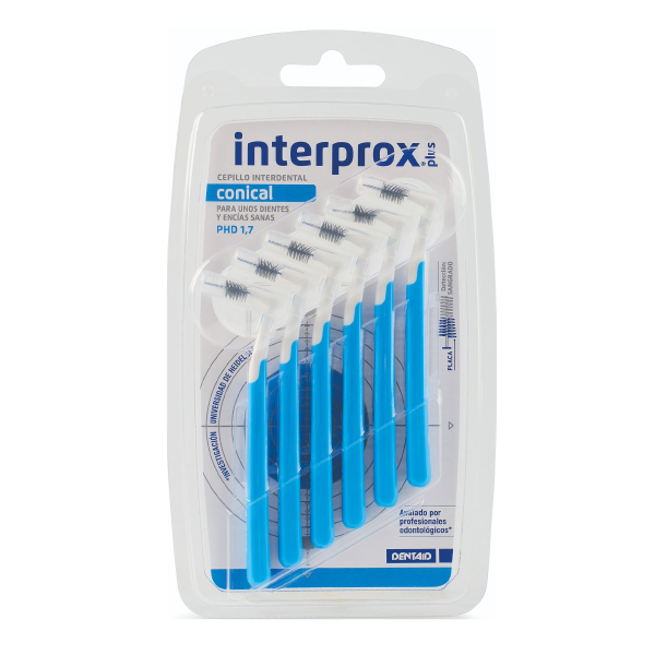 INTERPROX CEPILLO INTERDENTAL PLUS CONICAL PHD=1,7 (6 UNIDADES)