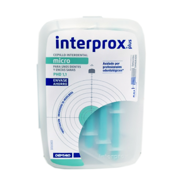 INTERPROX CEPILLO INTERDENTAL MICRO PLUS PHD=1,1 (10 UNIDADES)	