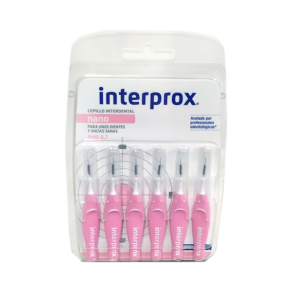 INTERPROX CEPILLO INTERDENTAL NANO PHD = 0.7 (6 UNIDADES)