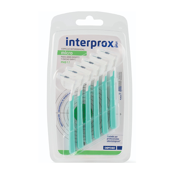 INTERPROX CEPILLO INTERDENTAL PLUS MICRO PHD = 1,1 (6 UNIDADES)