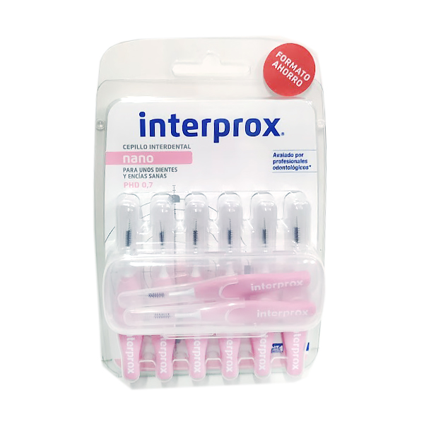 INTERPROX CEPILLO NANO PHD = 0.7 FORMATO AHORRO (14UDS)  